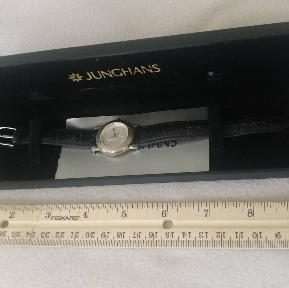 Vintage rare junghans Indian coin silver watch